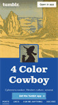 Mobile Screenshot of 4colorcowboy.com