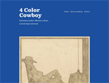 Tablet Screenshot of 4colorcowboy.com